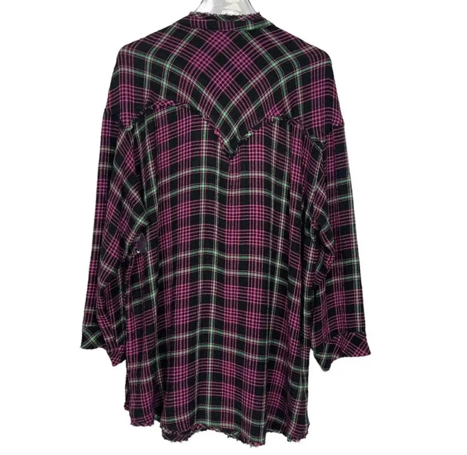 Camisa Free People Intimately xadrez About You com botões tamanho pequeno - Imagem 2 de 4