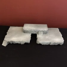 SMALL DISPLAY OR EXPANSION PLATFORM SET FOR DEPT 56 OR LEMAX VILLAGES, FREE SHIP