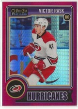 2014-15 O-Pee-Chee Platinum Red Prism Rookie #190 Victor Rask 086/135 Hurricanes