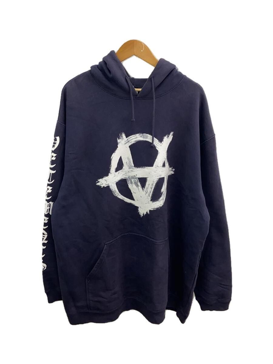VETEMENTS Hoodie 20SS Anarchy XS Cotton Navy SS20TR312 Used VETEMENTS Hoodie 20SS Anarchy XS Cotton Navy SS20TR312 Used