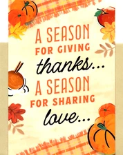 Happy Thanksgiving Pumpkin Spice Give Thanks Religious Dayspring Greeting Card
