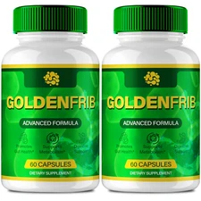 (2 Pack) GoldenFrib Digestive and Gut Health Support Supplement Capsules