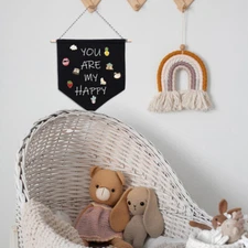 Pin Display Pennant Banner Lapel Pin Badge Flag Plain Blank Canvas Wall Banner