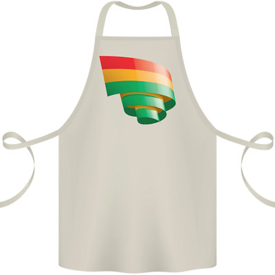 Geschwungene Bolivien Flagge Bolivianischer Tag Fußball Baumwolle Schürze 100% Bio