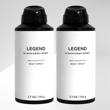 2 PACK BATH BODY WORKS MEN S COLLECTION LEGEND BODY SPRAY 3.7 FL OZ NEW