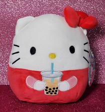 Squishmallows Sanrio Hello Kitty and Friends Hello Kitty with Boba Tea 8" NWT