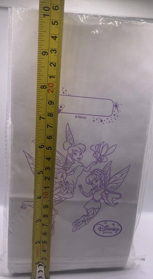 Bolsas de almuerzo Disney Tinkerbell Fairies papel blanco fiesta golosinas sacos paquete de 22 Foto 2 de 3