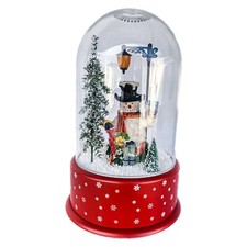 TECA TEMA NATALIZIO CON PUPAZZO DI NEVE E NEVE CON MUSICA NATALIZIA