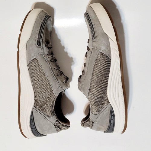 Billy Footwear Suede Classic LaceUp Low Sneakers Zip Gray Comfort Shoes Wms 9.5M - Picture 17 of 21