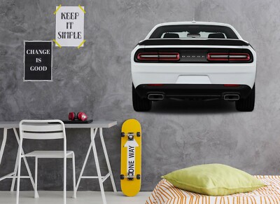3D Dodge Challenger C35 Auto Wallpaper Wandbild Poster Transport Wandaufkleber W