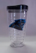 Carolina Panthers Travel Mug Insulated Tumbler Patch
