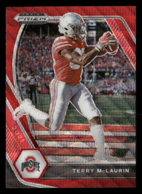 2021 Prizm Draft Picks Collegiate Terry McLaurin #43 Ruby Wave Ohio ...