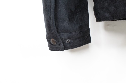 Perry Ellis Portfolio Jacket Mens L Faux Suede Collar Lined Coat Heavy Winter - Picture 8 of 12