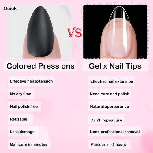 360Pc Almond Press on Nails Short Fake Nails with Glue Tabs, Short Press on Nail - Picture 6 of 12