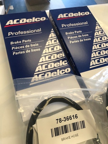 Chevrolet Chevelle Front Disc Brake Hose AC Delco Pair GM A body - Picture 2 of 6