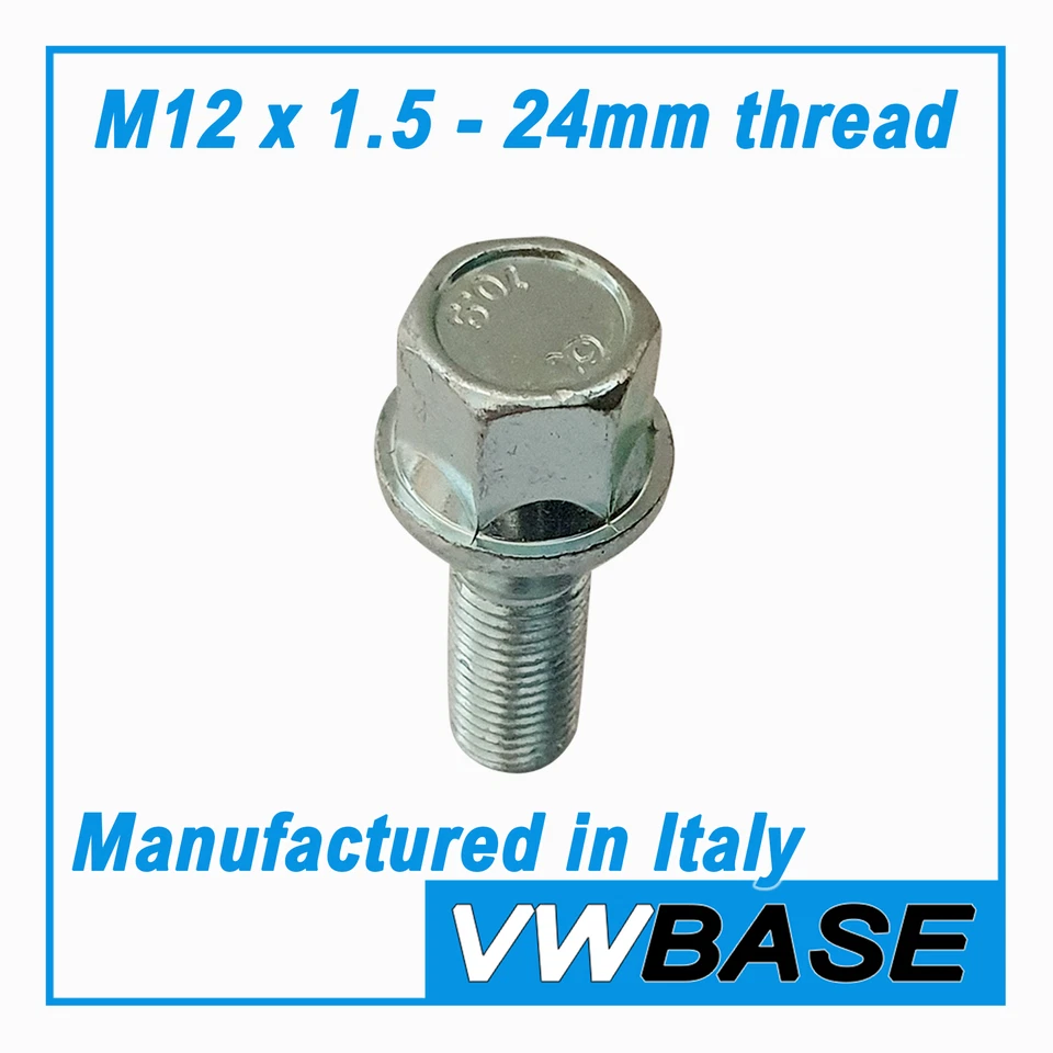 Perno de tuerca de rueda para BMW Serie 3 325is E36 17 mm M12 x 1,5 cónico 60 grados OEM x 16 Foto 3 de 4