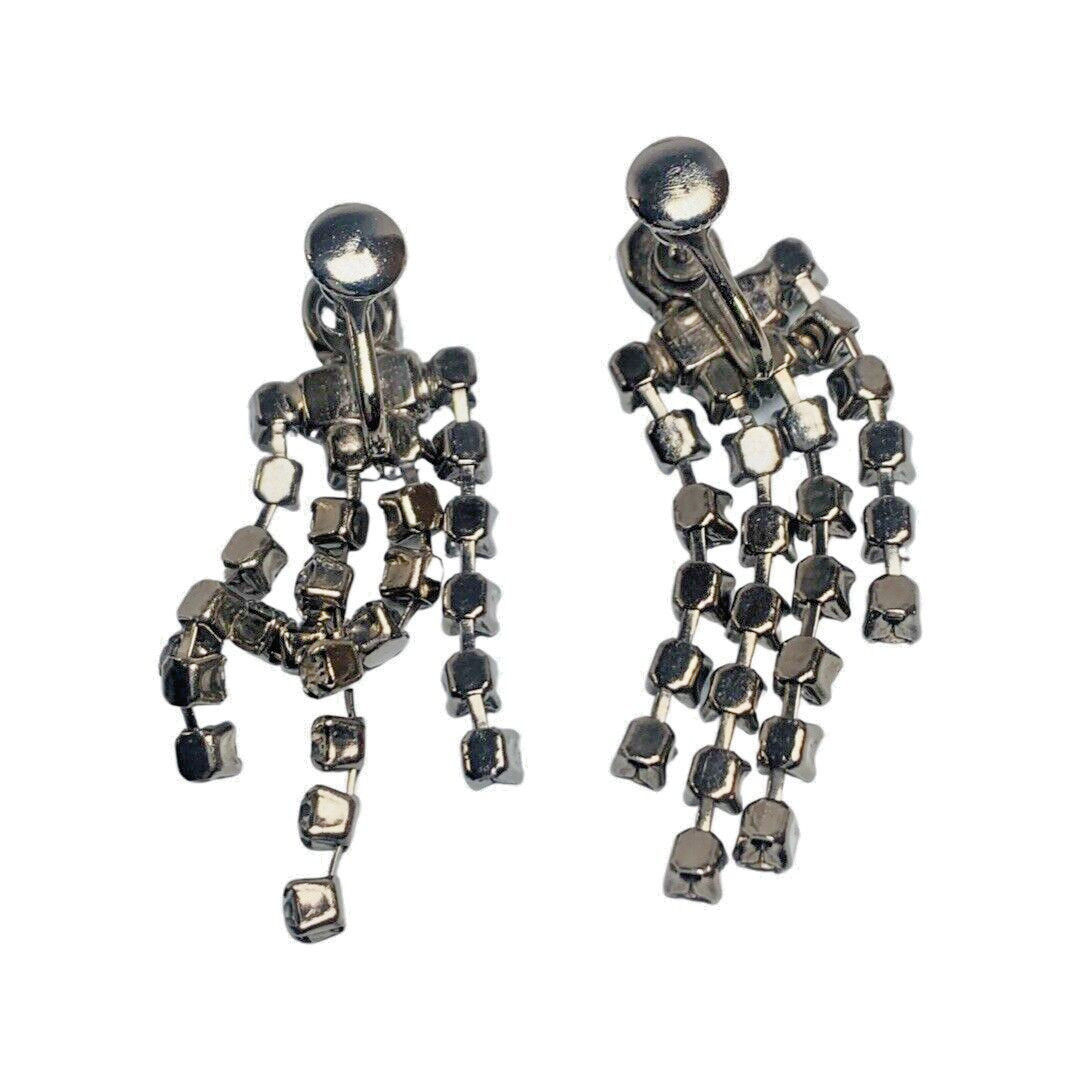 Rhinestone  Earrings Formal Dangle Statement Wedd… - image 7