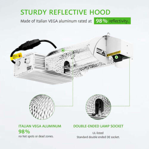 Clearance 1000W HPS/MH DE Dimmable Reflector Hydroponics Grow Light Ballast - Picture 3 of 9