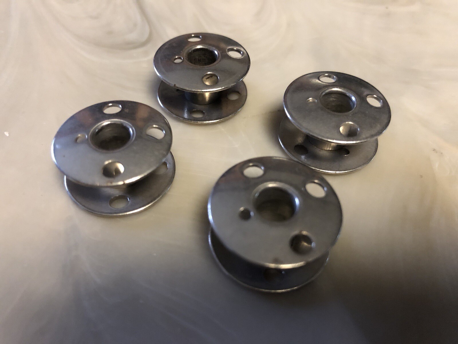 Vtg Singer Sewing Machine Metal Bobbins 66 Max 80 OFF Class Hole 4 Lot of