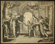 HURET Grégoire allegory France et le Genie de la Maison de Bourbon Conti 