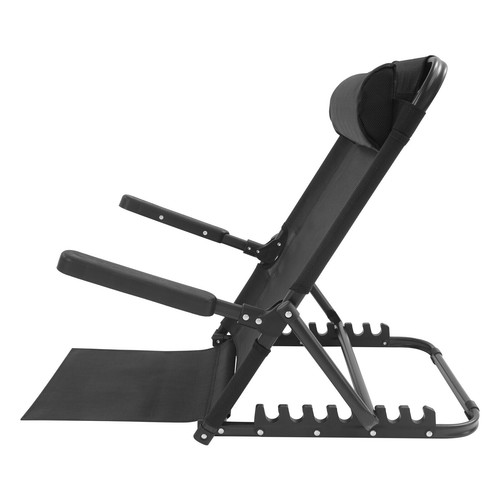 Portable Lifting Bed Backrest, Adjustable Lifting Bed Backrest W/ Armrest, Black - Picture 7 of 12