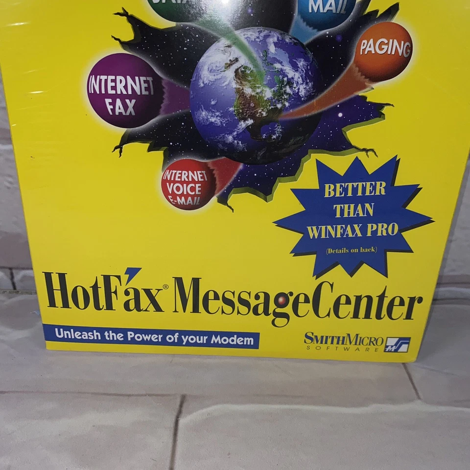 Vintage HotFax Message Center Two Versions Windows 95/NT & Windows 3.1x 1998 NIB - Image 4 of 4