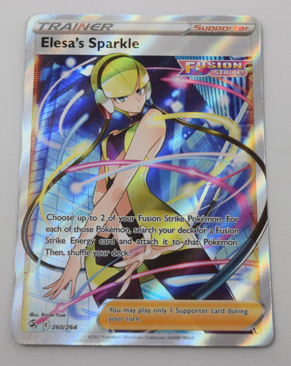 Pokemon TCG Fusion Strike Trainer Elesa's Sparkle 260/264 NM