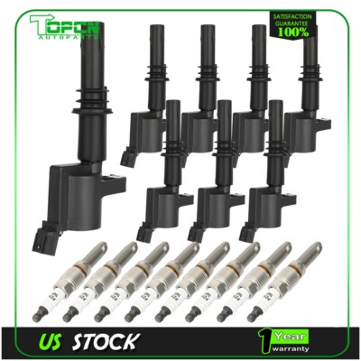 8x Ignition Coil & Spark Plug Kits For 2006-2008 Ford Explorer 4.6L V8
