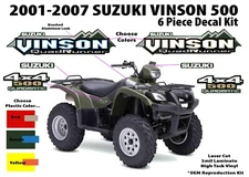 Suzuki Vinson 500 4x4 OEM ATV Tank Decal Sticker Emblem King Quad QuadRunner LTA