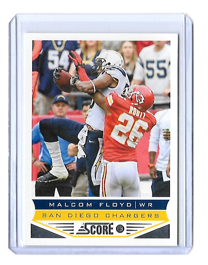 2013 SCORE MALCOM FLOYD BASE CARD - CARD #180 - CHARGERS - FREE SHIPPING
