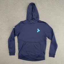 Under Armour Hoodie Mens Small Loose Blue Pullover Long Sleeve Gym Activewear