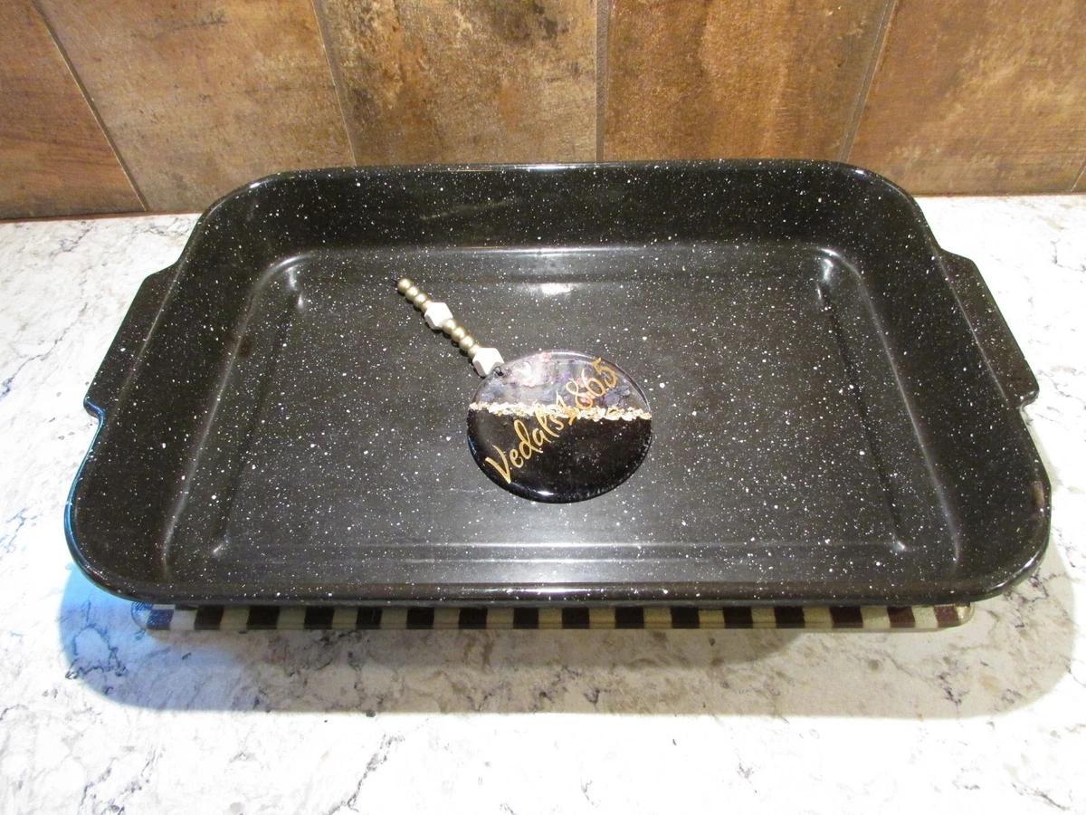 Graniteware top roasting pan