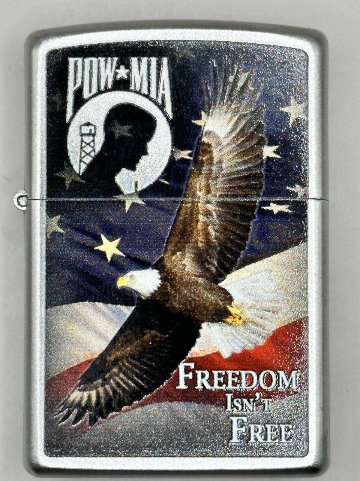 2017 POW MIA Freedom Isn’t Free Chrome Zippo Lighter NEW