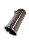2.5" 63.5mm Rolled Out Exhaust Tail Pipe Trim Stainless Steel Tip Polished Clamp