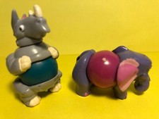 L18 - 2 deutsche Kinder ? 1993 - Elefant Bauch Kugel / Nashorn