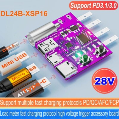 Type-C PD3.1 Fast Charging 4-Wire Test Board Voltage Meter 140W Durable Tool