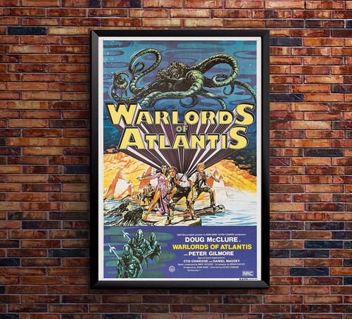 Warlords of Atlantis 1978 v2 - Vintage Horror Classic Movie Poster - Bild 3 von 6