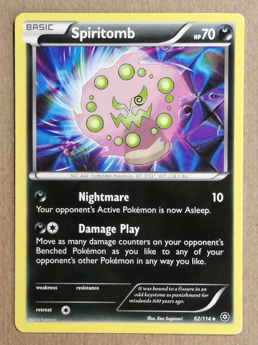 Check the actual price of your Spiritomb 62/114 Pokemon card