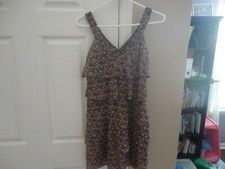NWOT Nine West pretty Floral Print Sleeveless Knee length Dress Size 4 