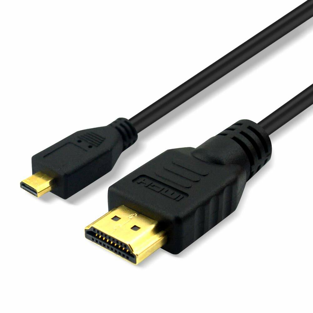 Micro HDMI to HDMI A/V TV Video Cable for Sony Alpha a6000 a5100