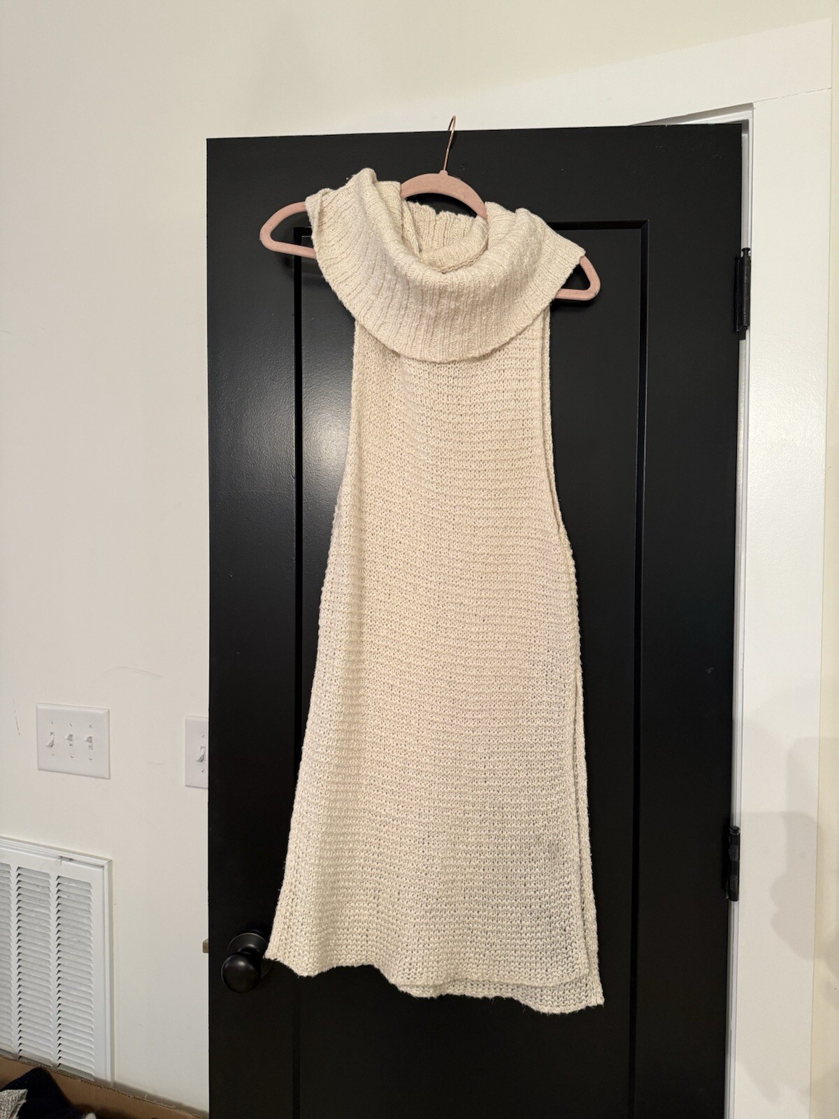 Free People Cream Sweater Dress Size Small