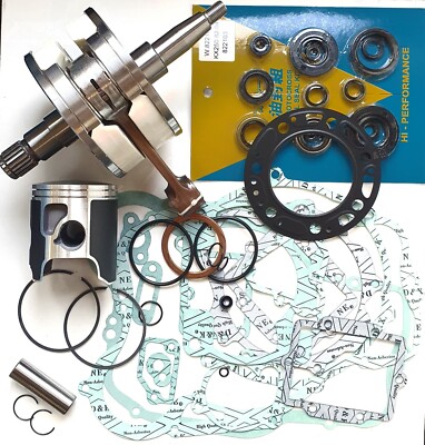 Kawasaki KX250 1993-2001 Mitaka Motor Rebuild Kit inkl Kurbel WOSS Kolben Dichtungen