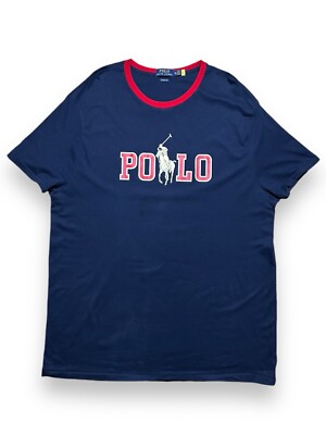 RALPH LAUREN T-Shirt XXL TTG Classic Fit Navy Blue RN41381 CA56658
