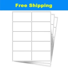2" x 4" Shipping Mailing Address Labels A4 Sheet Self Adhesive FBA Labels 10 UP