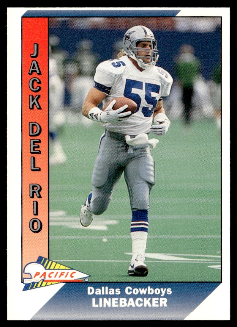 1991 Pacific Jack Del Rio Dallas Cowboys #95