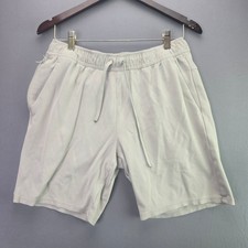 Member's Mark Luxe Shorts Mens M Gray Athletic Drawstring Stretch Pockets 3218