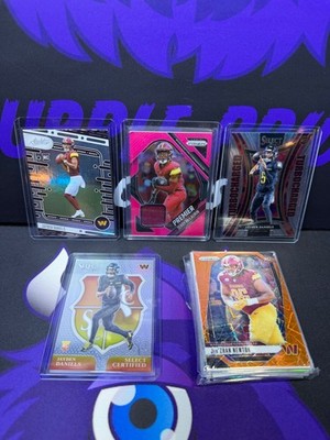 Washington Commanders Football Card Team Bag, SP, Rookies, Inserts, Prizm