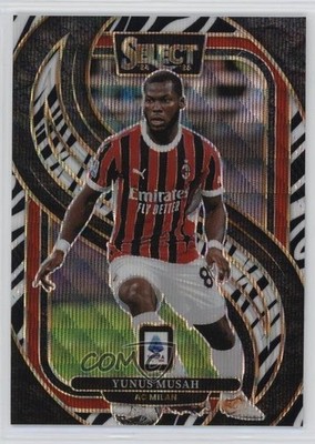 2024-25 Panini Select Serie A Mezzanine Zebra Prizm Yunus Musah #148 0e6p