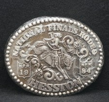 WB05158 NOS NFR  1984 NATIONAL FINALS RODEO  HESSTON COLLECTOR BUCKLE