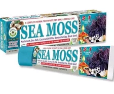 6 Pack of  Sea Moss 5 in 1 ORGANIC TOOTHPASTE  100% Natural Fluoride Free 